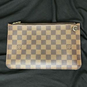 Louis Vuitton coated canvas clutch